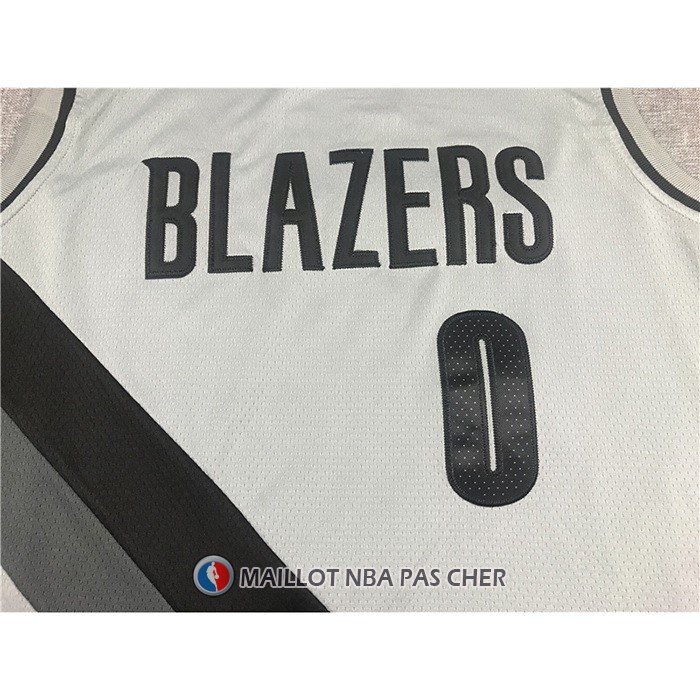Maillot Portland Trail Blazers Damian Lillard Earned 2020-21 Gris